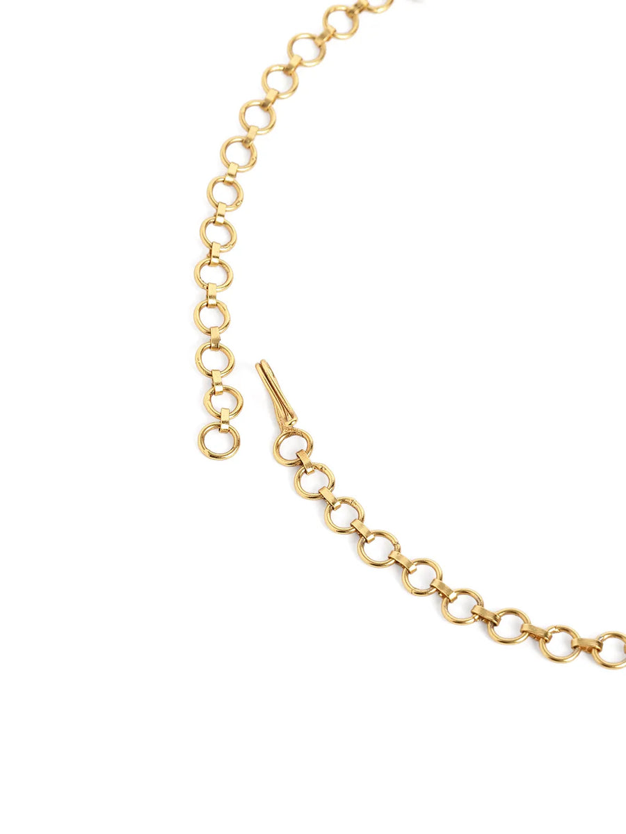 Traditional Ruby Filigree Necklace Set