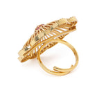Floral CZ Crystal Ring | Elegant Fashion Jewellery by Peora