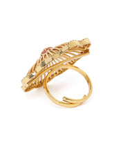 Floral CZ Crystal Ring | Elegant Fashion Jewellery by Peora