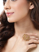 Floral CZ Crystal Ring | Elegant Fashion Jewellery by Peora