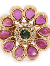 Blooming Royal Ruby Emerald Ring