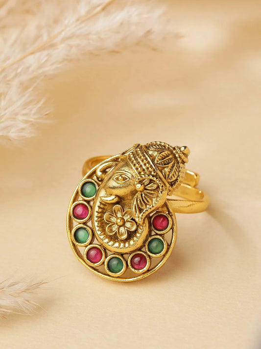 Kundan Ring | Traditional Fashion Jewellery by Peora