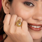 Royal Flame Paisley Inspired Ring