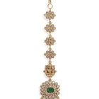 Heritage Faux Emerald Festive Hairpiece
