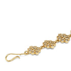 Goddess Motif Crystal Stone Maangtikka