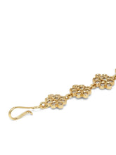 Goddess Motif Crystal Stone Maangtikka