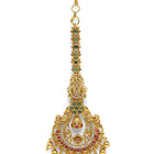 Regal Peacock Motif Sparkle Maangtikka