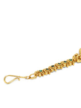 Regal Peacock Motif Sparkle Maangtikka