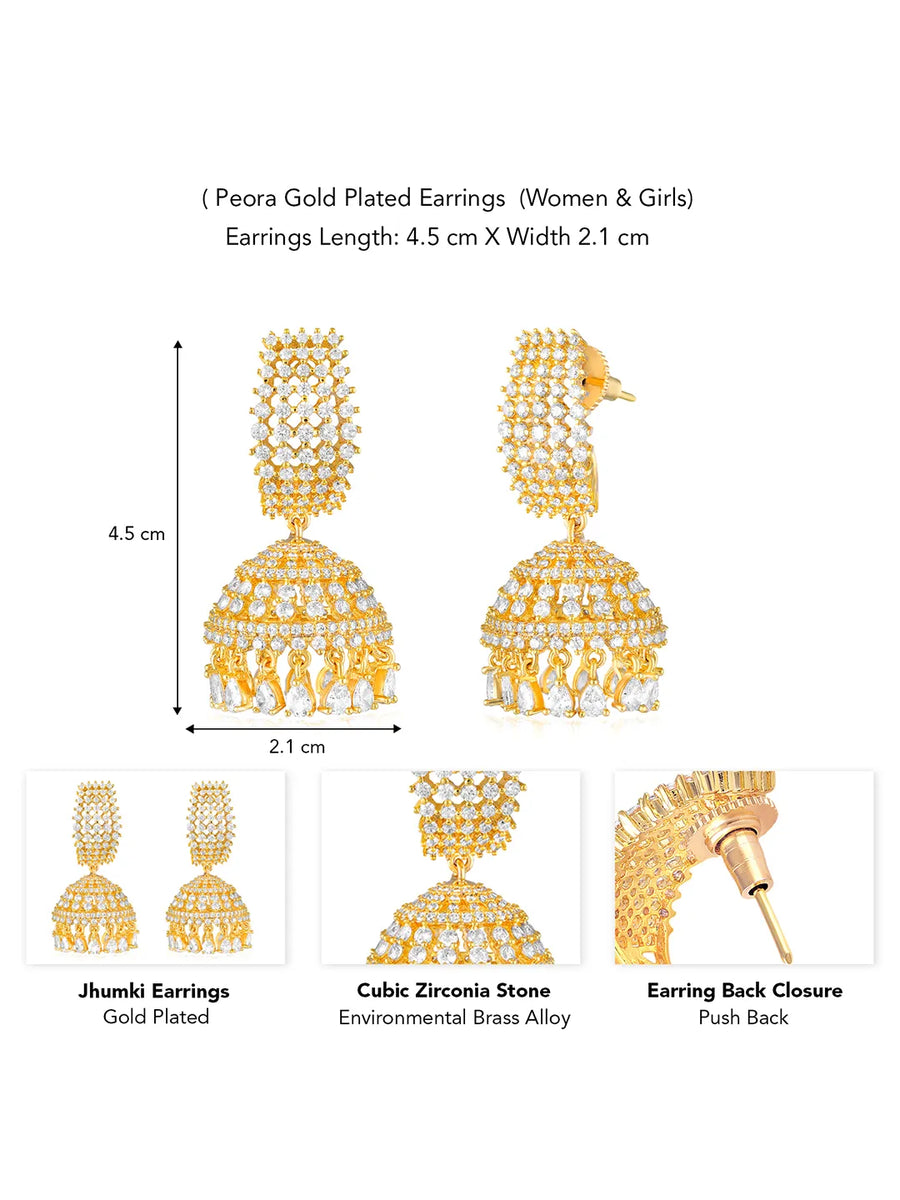 Jhumki Earrings | Traditional Charm with Modern Grace – Peora