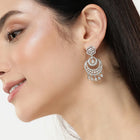 Stunning CZ and Crystal Dangle Earrings