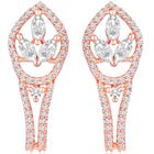 Leaf Inspired CZ Earrings | Elegant & Nature-Inspired Designs – Peora