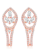 Leaf Inspired CZ Earrings | Elegant & Nature-Inspired Designs – Peora