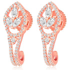 Leaf Inspired CZ Earrings | Elegant & Nature-Inspired Designs – Peora