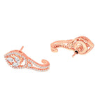 Leaf Inspired CZ Earrings | Elegant & Nature-Inspired Designs – Peora