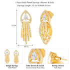 Dazzling Drop Earrings | Sparkling & Stylish Designs – Peora