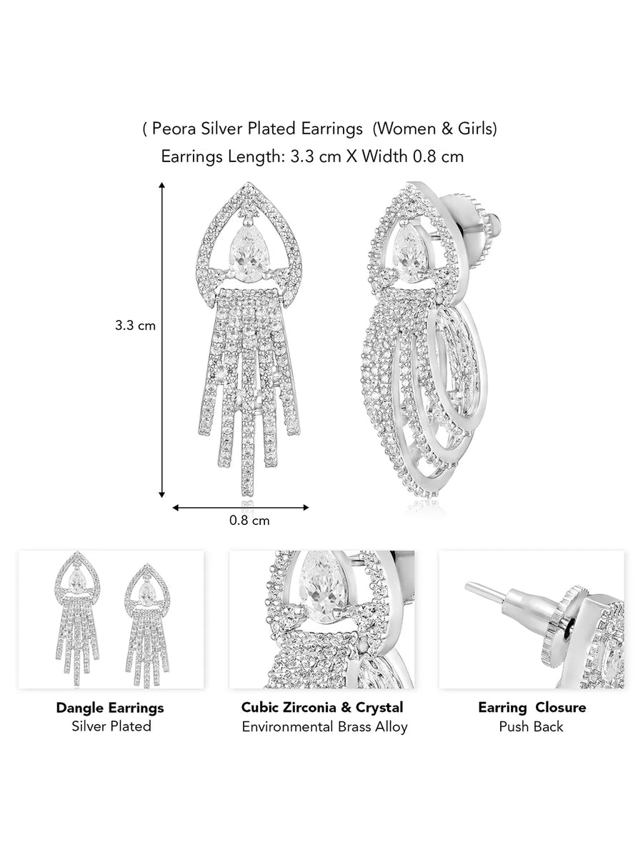 Dazzling Drop Earrings | Sparkling & Stylish Designs – Peora