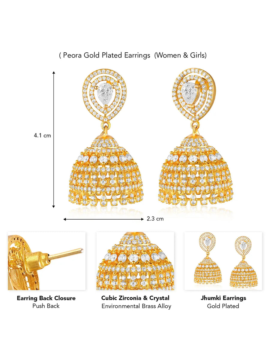 Jhumka Earrings | Classic & Elegant Ethnic Styles – Peora