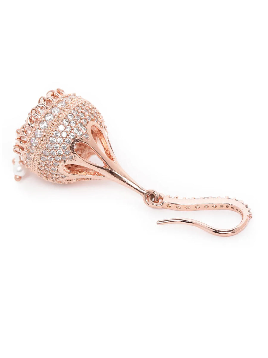 Pearl Embellished Jhumkas | Elegant Traditional Designs – Peora