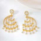 Gleaming CZ & Crystal Dangle Jewellery