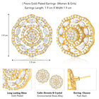 Zirconia Stud Earrings | Sparkling & Elegant Designs – Peora
