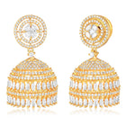 Crystal Jhumka – Sparkling Ethnic Elegance | Peora