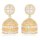 Crystal Jhumka – Sparkling Ethnic Elegance | Peora