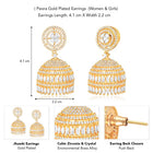 Crystal Jhumka – Sparkling Ethnic Elegance | Peora