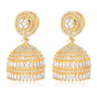 Crystal Jhumka – Sparkling Ethnic Elegance | Peora
