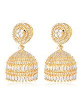 Crystal Jhumka – Sparkling Ethnic Elegance | Peora