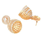 Crystal Jhumka – Sparkling Ethnic Elegance | Peora
