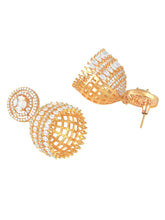 Crystal Jhumka – Sparkling Ethnic Elegance | Peora