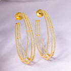 Bold Perfectly Half Hoop Earrings - Gold