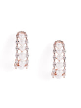 Pearl & Diamond Twisted Hoop Earrings