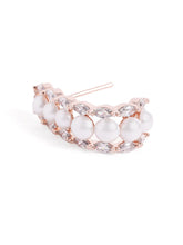Pearl & Diamond Twisted Hoop Earrings
