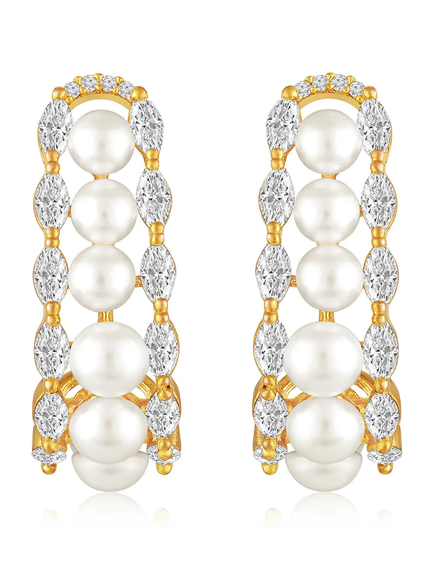 Luxe Pearl & CZ – Elegant Jewellery with Sparkle | Peora