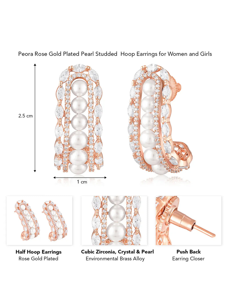 Half Hoops Earrings | Stylish & Modern Designs – Peora


