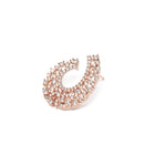 Moonlight CZ Studded Earrings - Rose Gold