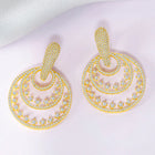 Chic Radiant CZ Dangle Earrings