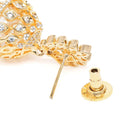 Lotus Top CZ Jhumka with Pearls
