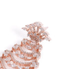 Crystal Drape Designer Dangle Earrings