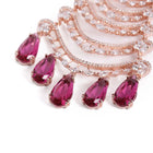 Crystal Drape Designer Dangle Earrings