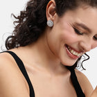 Elegant Crystal Floral Stud Earrings
