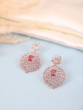 Timeless Ruby Elegance Drop Earrings
