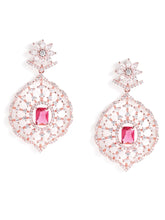 Timeless Ruby Elegance Drop Earrings