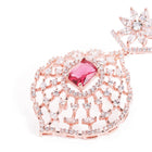 Timeless Ruby Elegance Drop Earrings