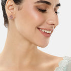 Twilight CZ Micro Teardrop Stud Earrings
