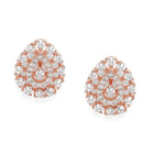 Twilight CZ Micro Teardrop Stud Earrings