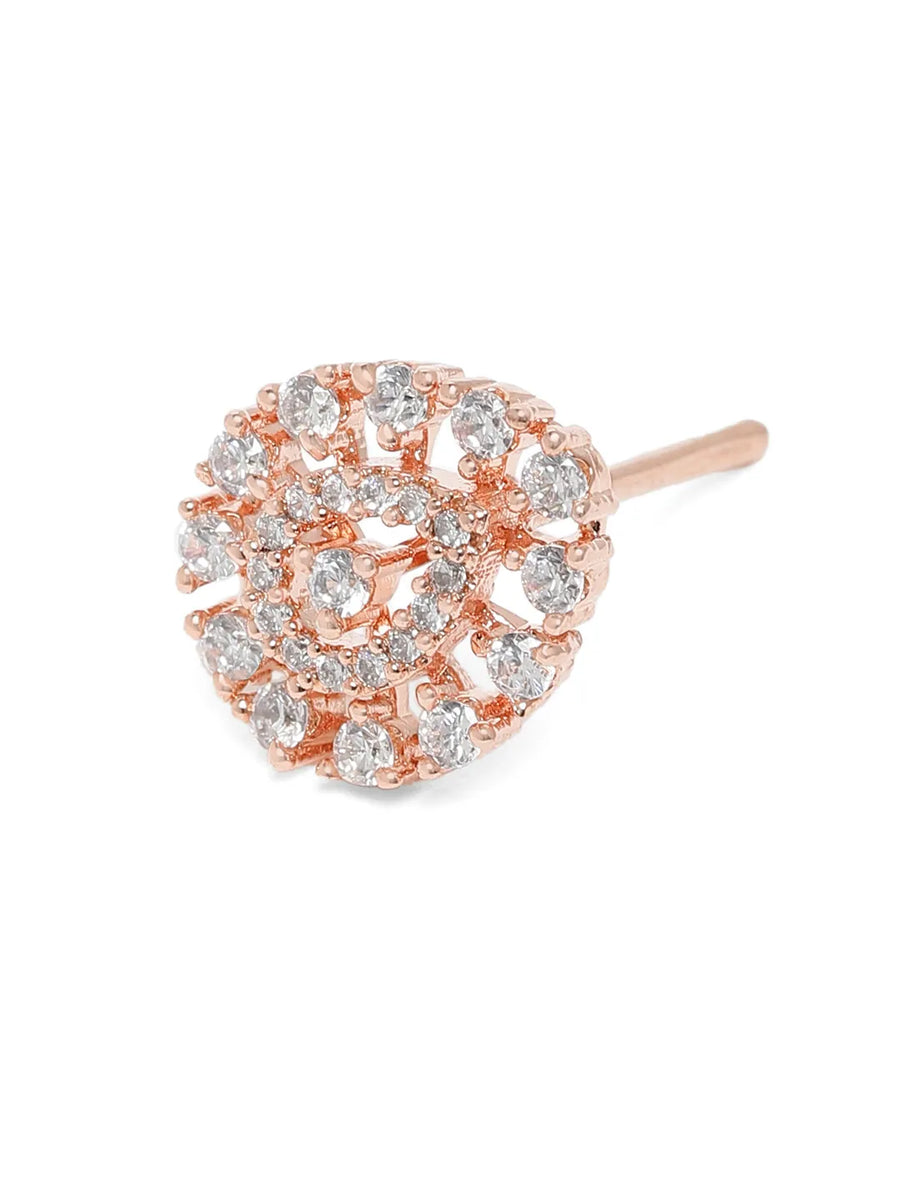 Twilight CZ Micro Teardrop Stud Earrings