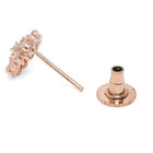 Twilight CZ Micro Teardrop Stud Earrings
