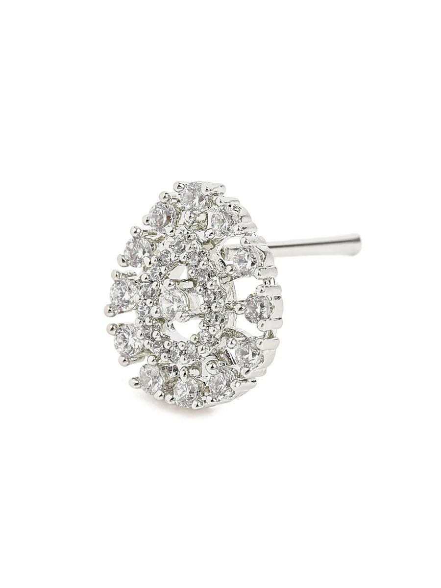 Timeless Diamond Circle Stud Earrings